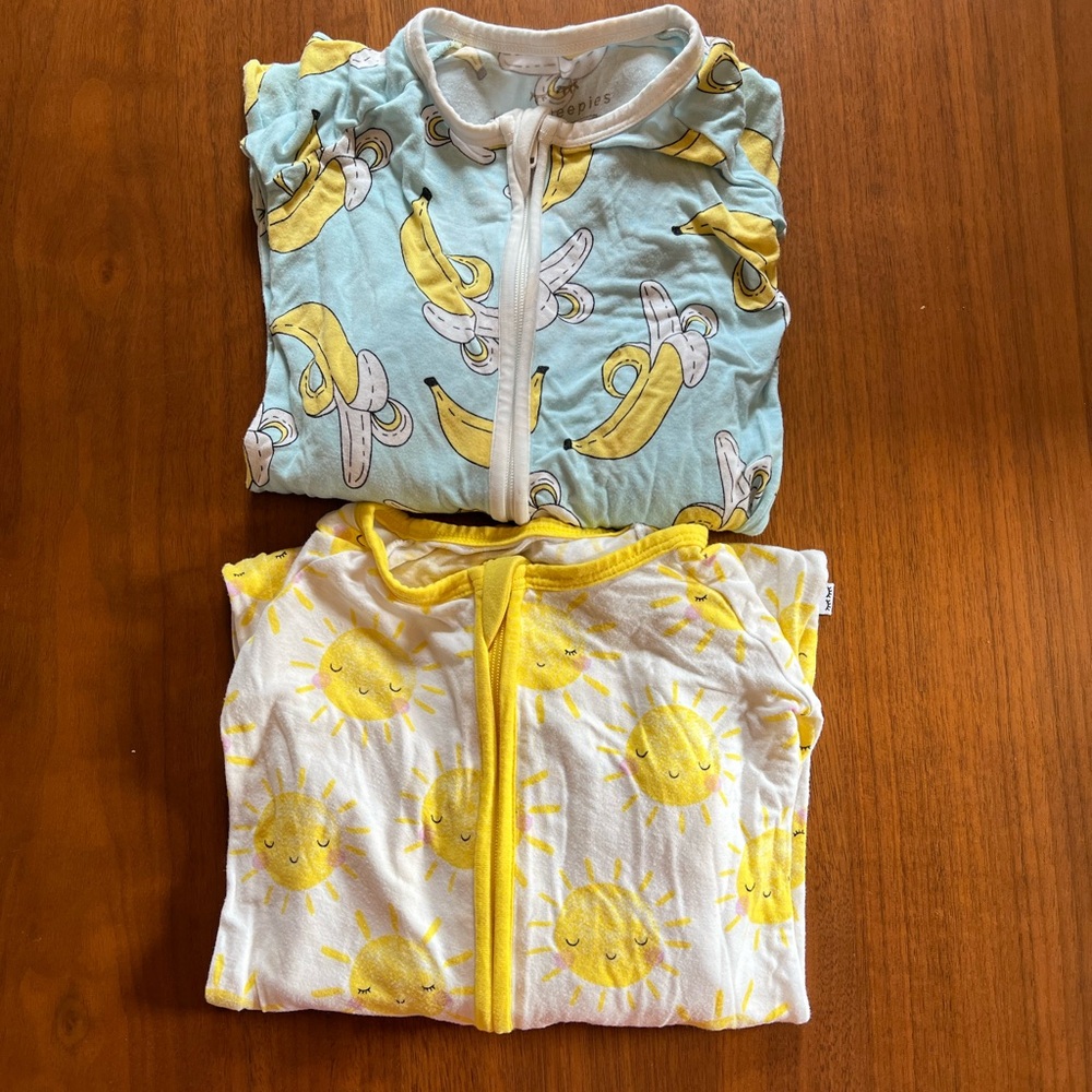 Little Sleepies Zippies Pajamas 12-18 months